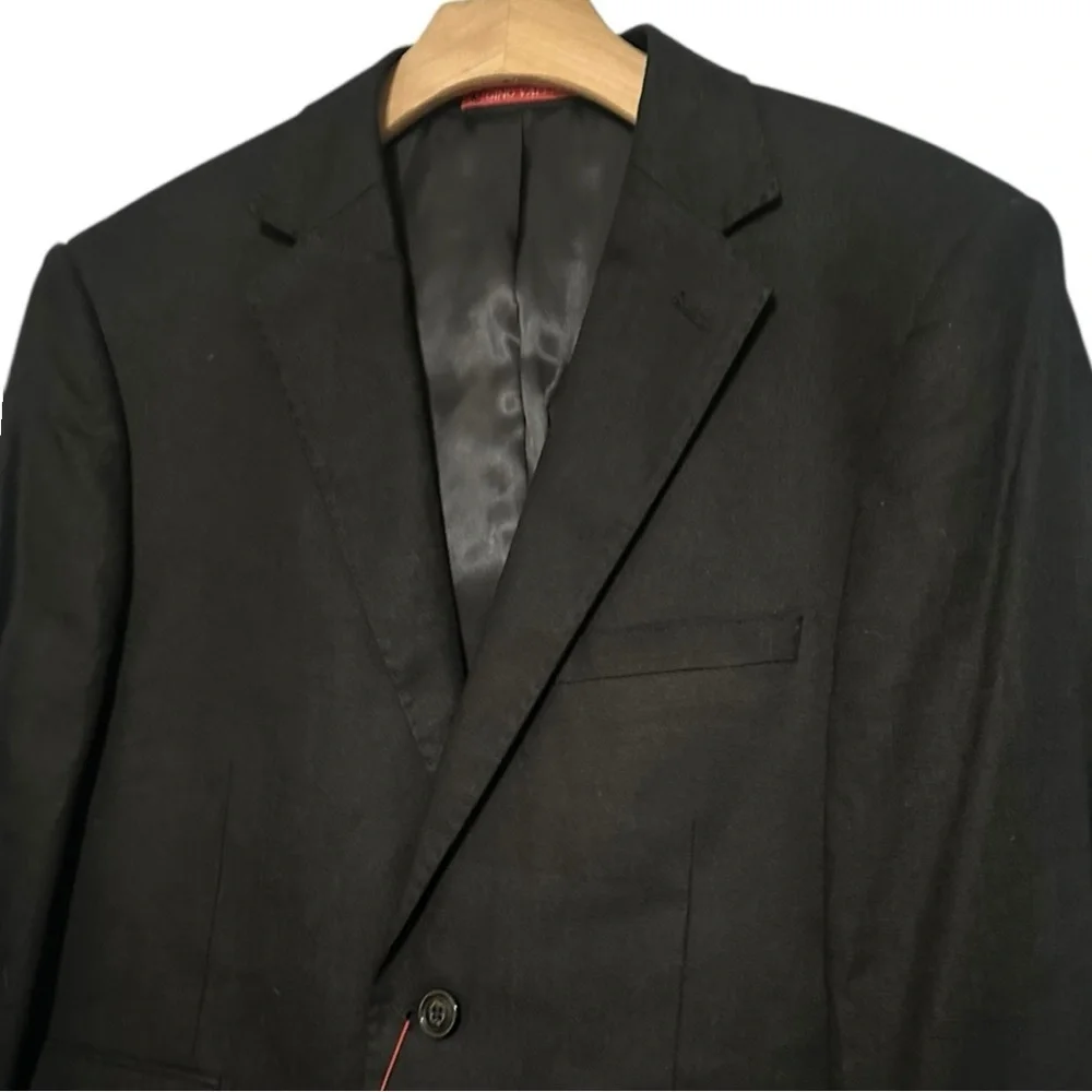 Gino Valentino Suit NWT Men’s Size 38 S Black Single Breasted Jacket 30 S Pants